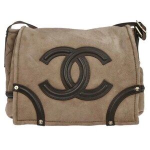 Chanel Brown Mouton Shoulder Bag 136058